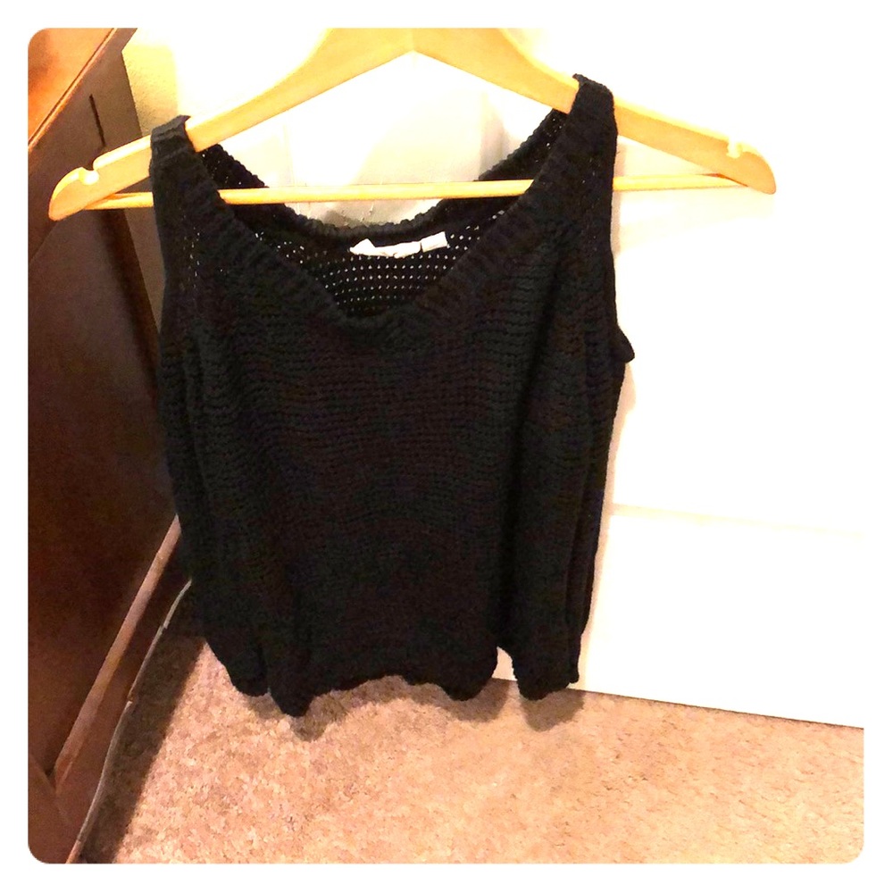 Cold shoulder sweater